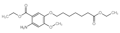 ETHYL 2-AMINO-5-((7-ETHOXY-7-OXOHEPTYL)OXY)-4-METHOXYBENZOATE Structure
