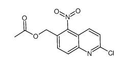 6-acetoxymethyl-2-chloro-5-nitroquinoline Structure