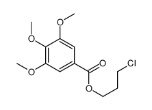 3-chloropropyl 3,4,5-trimethoxybenzoate结构式