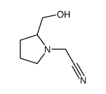 2-hydroxymethyl-pyrrolidin-1-yl-acetonitrile结构式