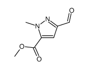 METHYL 3-FORMYL-1-METHYL-1H-PYRAZOLE-5-CARBOXYLATE Structure