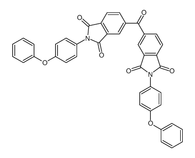 5-[1,3-dioxo-2-(4-phenoxyphenyl)isoindole-5-carbonyl]-2-(4-phenoxyphenyl)isoindole-1,3-dione Structure