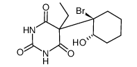 5-((1R,2S)-1-Bromo-2-hydroxy-cyclohexyl)-5-ethyl-pyrimidine-2,4,6-trione结构式
