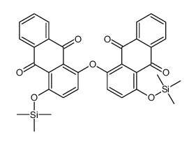 1-(9,10-dioxo-4-trimethylsilyloxyanthracen-1-yl)oxy-4-trimethylsilyloxyanthracene-9,10-dione Structure