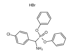 diphenyl [(amino)(p-chlorophenyl)methyl]phosphonate hydrobromide结构式