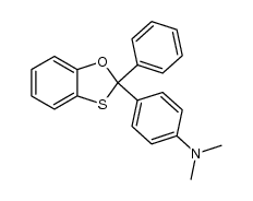 N,N-dimethyl-4-(2-phenylbenzo[d][1,3]oxathiol-2-yl)aniline结构式