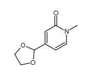 4-[1,3]dioxolan-2-yl-1-methyl-1H-pyridin-2-one结构式