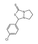 3-(4-chlorophenyl)dihydro-5H-pyrazolo[1,2-c][1,3,4]thiadiazole-1-thione Structure