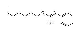 heptyl N-phenylcarbamate结构式
