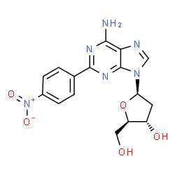 (2R,5R)-5-(6-aminopurin-9-yl)-2-(hydroxymethyl)-4-(4-nitrophenyl)oxola n-3-ol picture