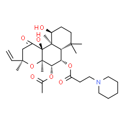 FORSKOLIN, 6BETA-[BETA'-(PIPERIDINO)PROPIONYL]-, HYDROCHLORIDE structure