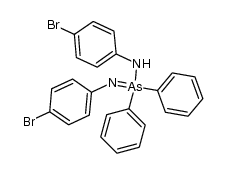 N,N'-bis(p-bromophenyl)-As,As-diphenylarsinimidic amide结构式