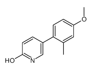 5-(4-methoxy-2-methylphenyl)-1H-pyridin-2-one结构式