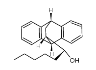 (R)-1-((9R,10R,12S)-9,10-dihydro-9,10-ethanoanthracen-12-yl)hexan-1-ol结构式