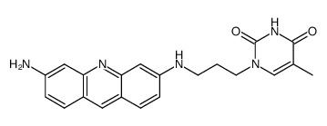 1-[3-(6-Amino-acridin-3-ylamino)-propyl]-5-methyl-1H-pyrimidine-2,4-dione Structure