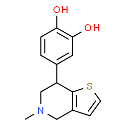 4-[(4,5,6,7-Tetrahydro-5-methylthieno[3,2-c]pyridin)-7-yl]-1,2-benzenediol Structure