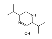 Piperazinone, 3,6-bis(1-methylethyl)-, cis- (9CI) structure