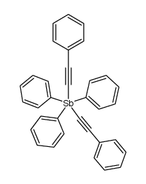 triphenylbis(phenylethynyl)stiborane Structure