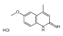 2-Amino-6-methoxy-4-methylquinoline hydrochloride structure