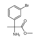 methyl 2-amino-2-(3-bromophenyl)propanoate结构式