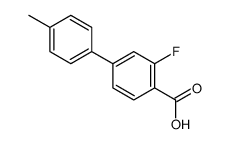 3-FLUORO-4'-METHYL-[1,1'-BIPHENYL]-4-CARBOXYLIC ACID structure