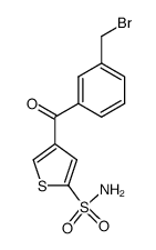 4-(3-Bromomethylbenzoyl)-thiophene-2-sulfonamide结构式