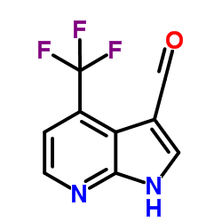 4-(Trifluoromethyl)-7-azaindole-3-carboxaldehyde结构式