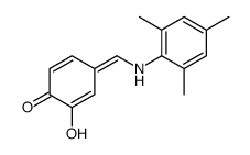 (4E)-2-hydroxy-4-[(2,4,6-trimethylanilino)methylidene]cyclohexa-2,5-dien-1-one Structure