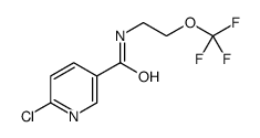 6-chloro-N-[2-(trifluoromethoxy)ethyl]pyridine-3-carboxamide Structure