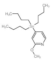 2-Methoxy-4-(tributylstannyl)pyridine structure