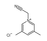 3,6-dimethyl-1-cyanomethylpyridinium chloride Structure
