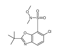 2-t-Butyl-6-chlorobenzoxazole-7-(N-Methyl-N-Methoxy)sulfonamide structure