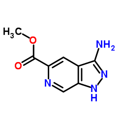 Methyl 3-amino-1H-pyrazolo[3,4-c]pyridine-5-carboxylate Structure