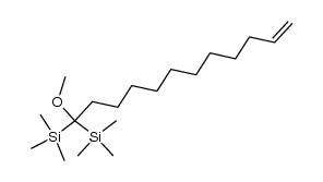 12-methoxy-12,12-bis(trimethylsilyl)-1-dodecene Structure