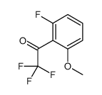 2,2,2-trifluoro-1-(2-fluoro-6-methoxy-phenyl)ethanone结构式