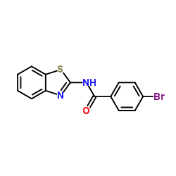 N-(1,3-Benzothiazol-2-yl)-4-bromobenzamide结构式