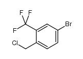 4-bromo-1-(chloromethyl)-2-(trifluoromethyl)benzene结构式