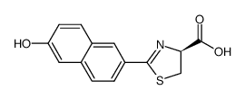 3-(7-hydroxynaphthyl)-2-thiazole-4-carboxylic acid structure
