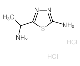 5-(1-aminoethyl)-1,3,4-thiadiazol-2-amine(SALTDATA: 2.1HCl) Structure