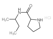 N-(sec-Butyl)-2-pyrrolidinecarboxamide hydrochloride结构式