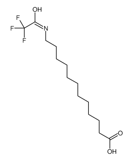 12-[(2,2,2-trifluoroacetyl)amino]dodecanoic acid结构式