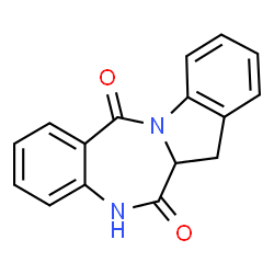 5H-Indolo[2,1-c][1,4]benzodiazepine-6,12(5aH,7H)-dione结构式