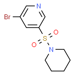 3-bromo-5-(piperidin-1-ylsulfonyl)pyridine结构式