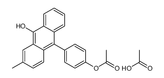 acetic acid,[4-(10-hydroxy-3-methylanthracen-9-yl)phenyl] acetate结构式