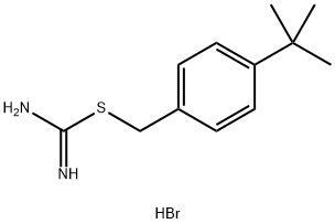 {[(4-tert-butylphenyl)methyl]sulfanyl}methanimidamide hydrobromide structure