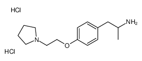 1-[4-(2-pyrrolidin-1-ylethoxy)phenyl]propan-2-amine,dihydrochloride结构式