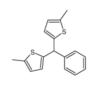 2-methyl-5-[(5-methylthiophen-2-yl)-phenylmethyl]thiophene Structure