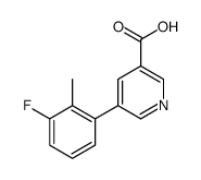 5-(3-fluoro-2-methylphenyl)pyridine-3-carboxylic acid结构式