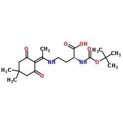 (2R)-4-[[1-(4,4-二甲基-2,6-二氧代环己基亚基)乙基]氨基]-2-[[叔丁氧羰基]氨基]丁酸图片