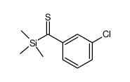 (3-chlorothiobenzoyl)trimethylsilane Structure